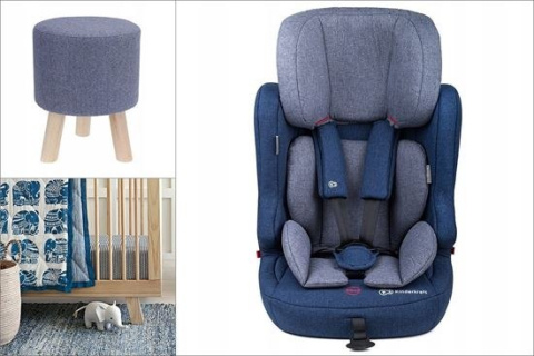 Kinderkraft Fotelik Samochodowy 9-36kg Z Systemem ISOFIX FIX2GO - Navy