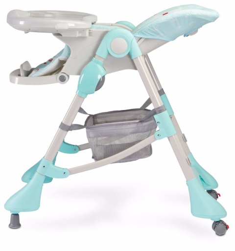 MAGNUS CARETERO krzesełko do karmienia z regulacją podnóżka - NEW GREY