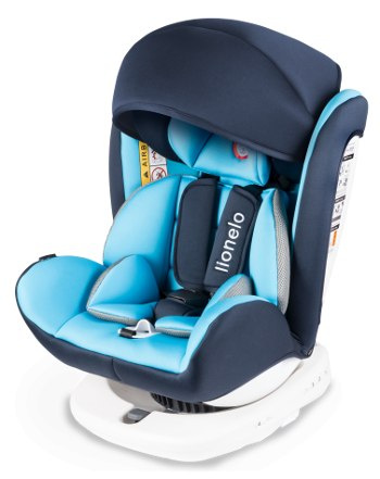 BASTIAAN Isofix 0-36kg 360° Lionelo fotelik samochodowy, 5 lat Gwarancji - blue