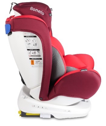 BASTIAAN Isofix 0-36kg 360° Lionelo fotelik samochodowy - Red