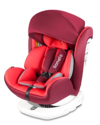 BASTIAAN Isofix 0-36kg 360° Lionelo fotelik samochodowy - Red