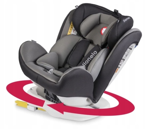 BASTIAAN Isofix 0-36kg 360° Lionelo fotelik samochodowy - Red