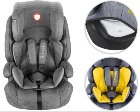 NICO Lionelo fotelik samochodowy 9-36 kg - Black