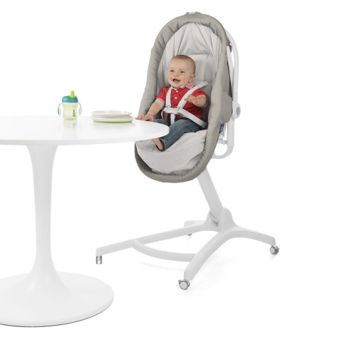 BABY HUG 4w1 leżaczek, kołyska, krzesełko do karmienia Chicco - Glacial