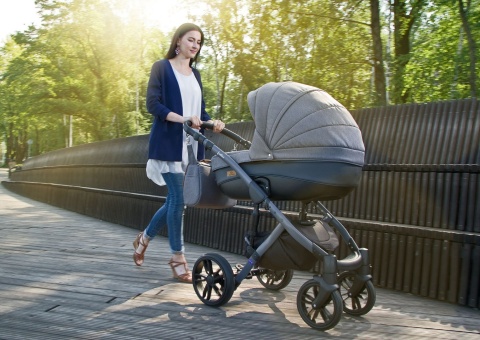 FRONTERA 2w1 Camini wózek dziecięcy Polski Produkt - kolor Dark Green