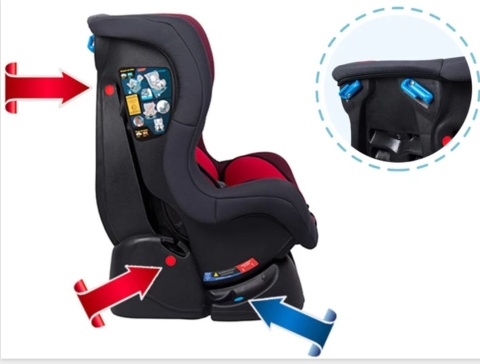 LIAM COLOR 0-18kg Lionelo fotelik samochodowy, 5 lat Gwarancji - Lime