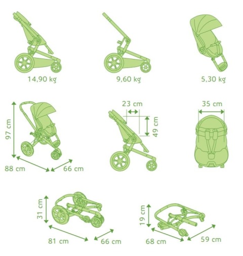 MOODD 2w1 głeboko-spacerowy Quinny Violet Focus