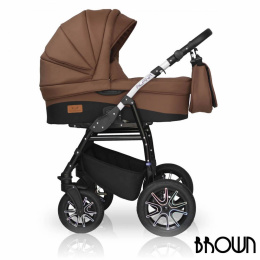 ALPINA 3w1 wózek głęboko-spacerowy + fotelik Elite Design Group - Brown