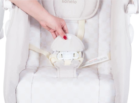 HENNY 2w1 Lionelo bujaczek, huśtawka, gondola, 10 melodii, MP3, do 9 kg GREY DOVE