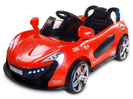 Toyz AERO auto na akumulator 8Ah 12V dwa silniki , światła LED , pilot dla rodzica 3lata+ Red