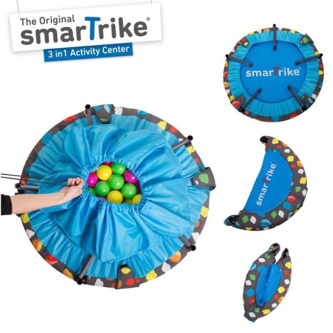 Trampolina składana/basen z piłeczkami 3w1 90cm 10m+