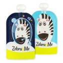 Zebra & Me saszetki tubki do karmienia wielorazowe 2 szt ASTRO