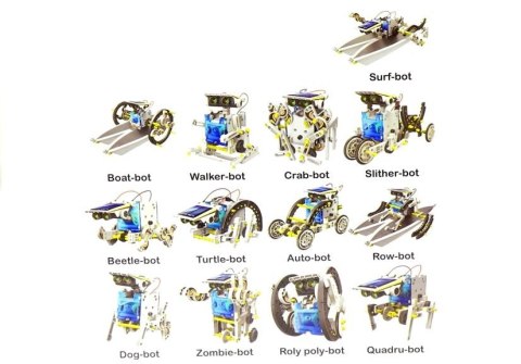 Zestaw Kreatywny Roboty Solarne Robot 13w1 DIY