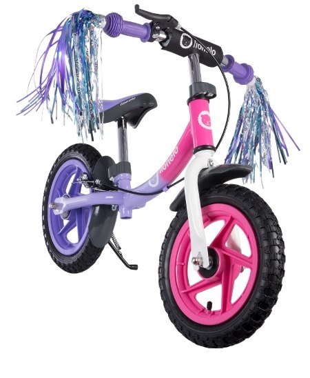 BEN Lionelo rowerek biegowy do 35kg pompowane koła 12 cali 2lata+ Pink