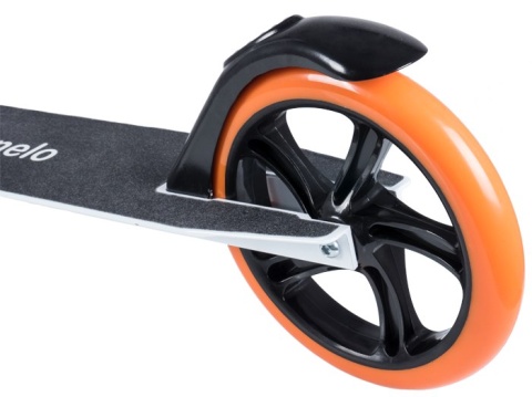 LUCA Lionelo duża hulajnoga ABEC-7 Amortyzator ALU do 100kg - white/orange