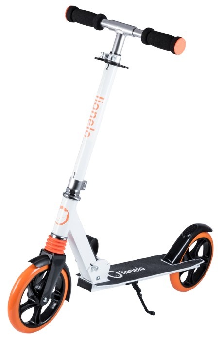 LUCA Lionelo duża hulajnoga ABEC-7 Amortyzator ALU do 100kg - white/orange