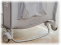SVEN PLUS łóżeczko turystyczne Lionelo kołyska, drugi poziom, przewijak, uchwyty do wstawania - brown/beige