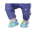 Buciki z przypinkami dla lalki Baby Born 43 cm w kolorze błękitnym