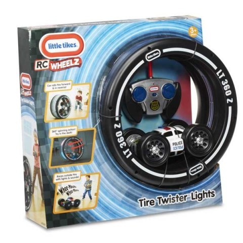 Little Tikes Samochód Policyjny RC w oponie 2w1 Tire Twister Light