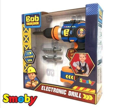 Smoby Wiertarko Wkrętarka Elektroniczna Bob Budowniczy