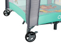 STELLA kojec łóżeczko Lionelo, otwierany bok, moskitiera, uchyty do wstawania - turquoise
