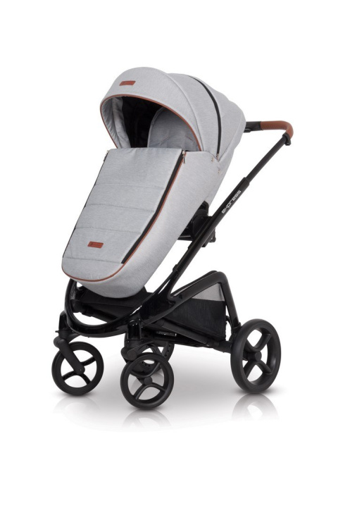 EXPRESS Euro-Cart 3w1 wózek głęboko-spacerowy z fotelikiem KITE 0-13kg - grey fox