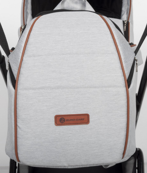 EXPRESS Euro-Cart 3w1 wózek głęboko-spacerowy z fotelikiem KITE 0-13kg - grey fox