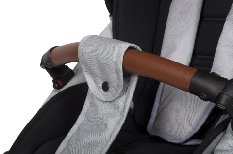 EXPRESS Euro-Cart 3w1 wózek głęboko-spacerowy z fotelikiem KITE 0-13kg - grey fox