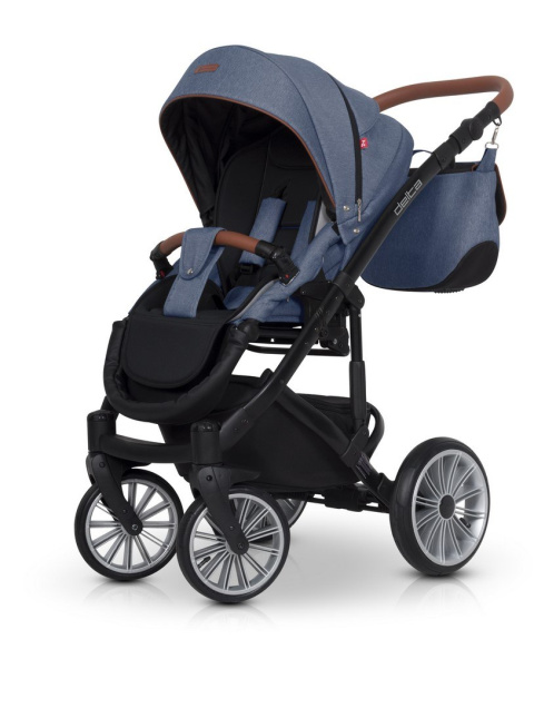 DELTA Euro-Cart 3w1 wózek głęboko-spacerowy z fotelikiem KITE 0-13kg - denim