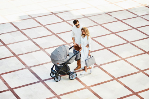 DELTA Euro-Cart 3w1 wózek głęboko-spacerowy z fotelikiem KITE 0-13kg - latte