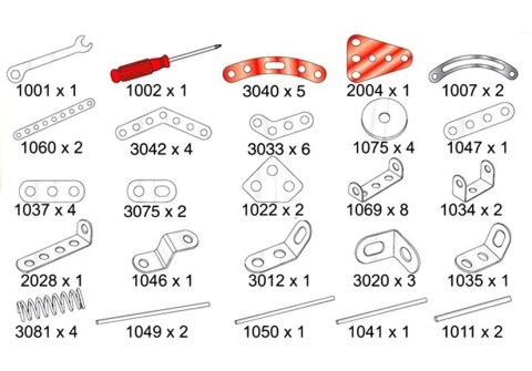 Motocykl Do Samodzielnego Złożenia 257 Elementów
