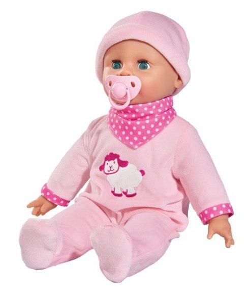 Simba Lalka Laura gaworząca z butelką i smoczkiem