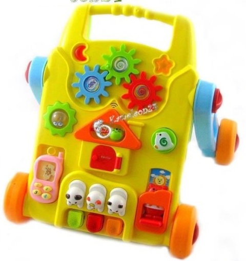 CHODZIK PCHACZ JEŹDZIK STOLIK EDUKACYJNY 2W1 C112 Kameleon