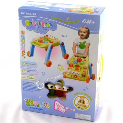 CHODZIK PCHACZ JEŹDZIK STOLIK EDUKACYJNY 2W1 C112 Kameleon