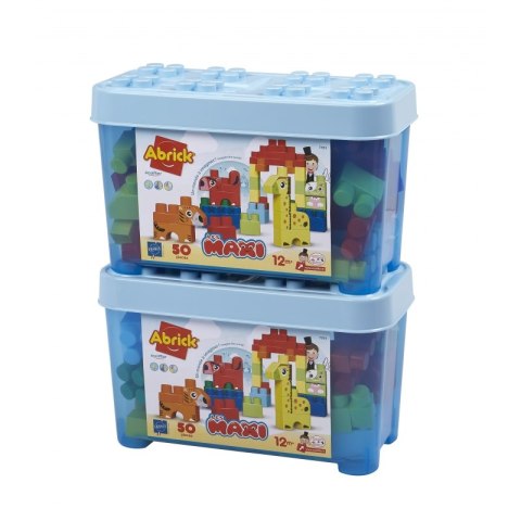 Ecoiffier Zestaw klocków Abrick w pojemniku Zwierzęta 50 elementów