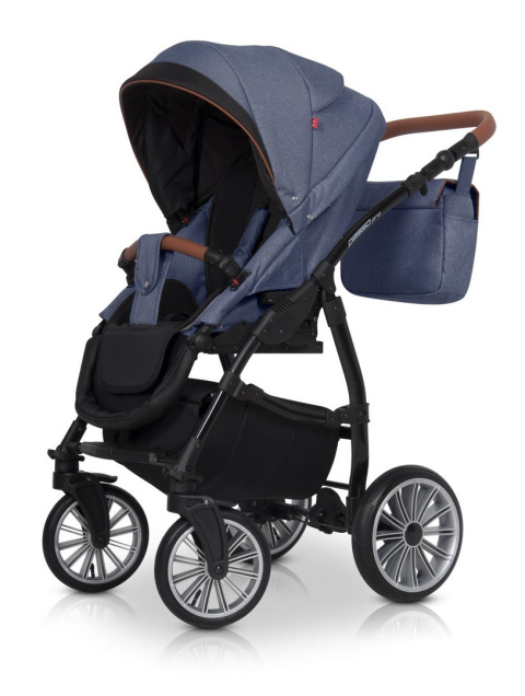 PASSO PRO Euro-Cart 3w1 wózek głęboko-spacerowy z fotelikiem KITE 0-13kg - denim