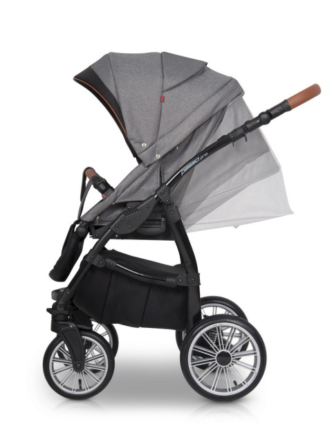 PASSO PRO Euro-Cart 3w1 wózek głęboko-spacerowy z fotelikiem KITE 0-13kg - denim