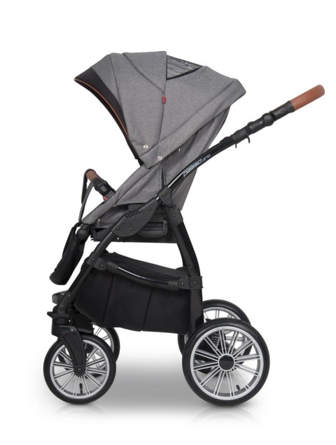 PASSO PRO Euro-Cart 3w1 wózek głęboko-spacerowy z fotelikiem KITE 0-13kg - grey fox