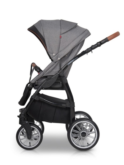 PASSO PRO Euro-Cart 3w1 wózek głęboko-spacerowy z fotelikiem KITE 0-13kg - grey fox