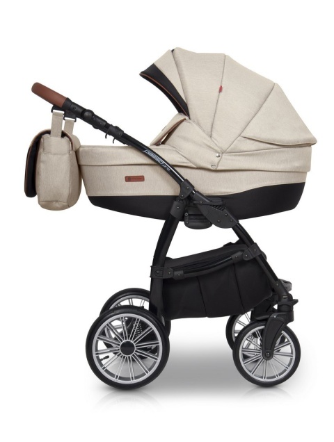 PASSO PRO Euro-Cart 3w1 wózek głęboko-spacerowy z fotelikiem KITE 0-13kg - latte