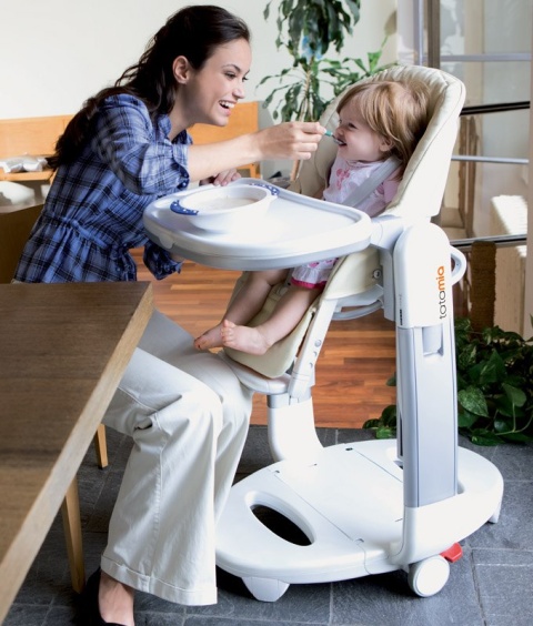 Peg Perego TATAMIA Wielofunkcyjne krzesełko do karmienia 0m+ kolor Stripes Black