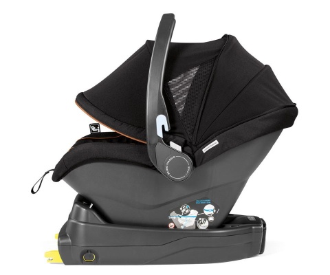 Primo Viaggio I-size Peg Perego fotelik samochodowy do 83cm około 15 mies. z bazą isofix - ypsi ebony