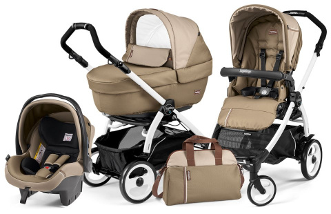 BOOK 51 ELITE SPORTIVO MODULAR CLASS Peg Perego (Stelaż Book 51 + Set Elite Sportivo + Siedzisko Pop-Up Sportivo) - class beige