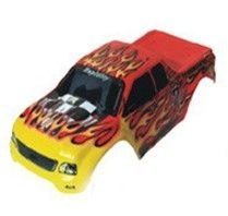 Karoseria z płomieniami do Monster Truck 1:10 - 88003 - czerwona