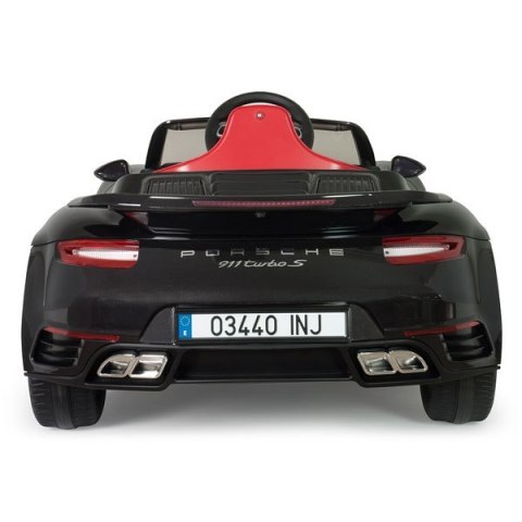 INJUSA Samochód elektryczny Porsche 911 Turbo S Special Edition Black 12V