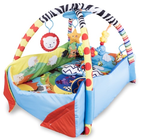 ANIKA Lionelo mata edukacyjna 2w1 z funkcją kojca