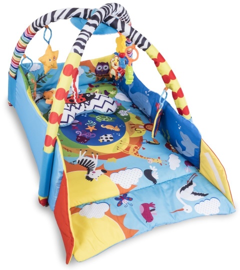 ANIKA Lionelo mata edukacyjna 2w1 z funkcją kojca