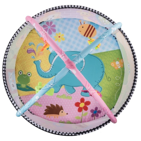 CARLA Lionelo mata edukacyjna 3w1 mata, kojec, basen z piłkami - pink