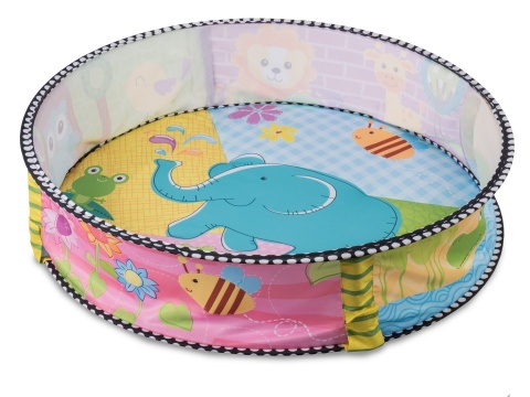 CARLA Lionelo mata edukacyjna 3w1 mata, kojec, basen z piłkami - pink