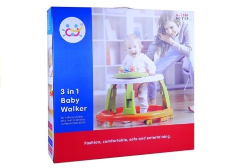 Chodzik Dziecięcy 3 w 1 Interaktywny Panel Zabawki